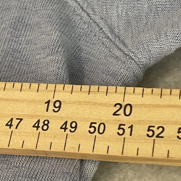 Free People Top Womens Blue Crochet Embroidered Henley Boho Tunic Shirt - Picture 8 of 11